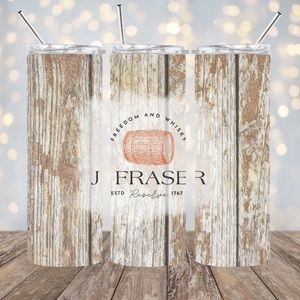 Fraser Whiskey 🥃 Fraser Ridge Clan Fraser 20 oz Tumbler Lid Straw & Gift Box